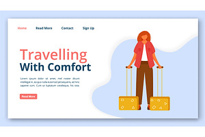 Travelling With Comfort Landing Page