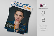 Business Magazine Template, a Magazine Template by xtratimebd (Thumbnail 1 of 4)