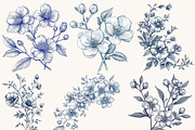Botanical Frames Watercolor Clipart, a Decorative Illustration by SparkyDesignsUS (Thumbnail 2 of 9)