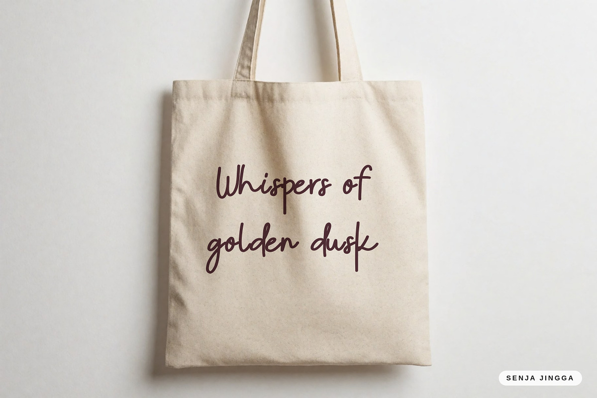 Senja Jingga – Script, a Script Font by Gookkis Studio (Photo 7 of 12)