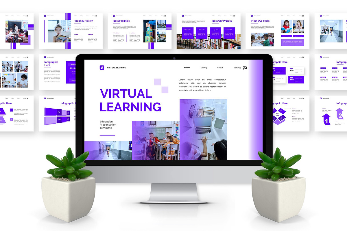 Virtual Learning - Education PPT preview 5