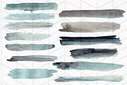 34 Moody Watercolor Brush Strokes, a Texture Graphic by Tubigan Art (Thumbnail 4 of 6)