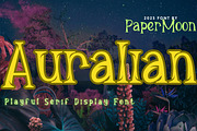 Auralian - Playful Display Font, a Serif Font by PaperMoon (Thumbnail 1 of 6)