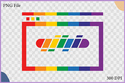 Rainbow Browser Loading Bar Vector, an Object Illustration by Gfx Expert Team (Thumbnail 2 of 3)