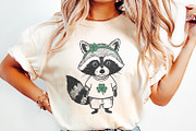 Funny Raccoon St Patricks Day PNG,, an Illustration by SharpMarketplace (Thumbnail 2 of 9)