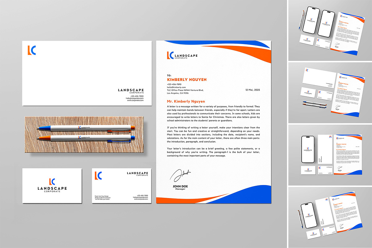 Branding Stationery Mockup, a Product Mockup by mockarts
