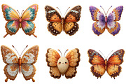 Gingerbread Cookie Butterfly Clipart, an Illustration by DreamArtGraphic (Thumbnail 5 of 5)