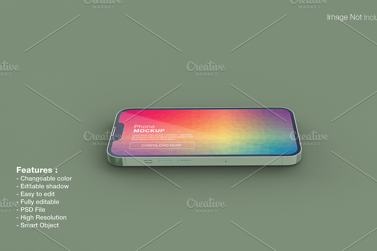 Realistic iphone 13 pro mockup, an iPhone Mockup by Raihan Rahman (Photo 12 of 17)
