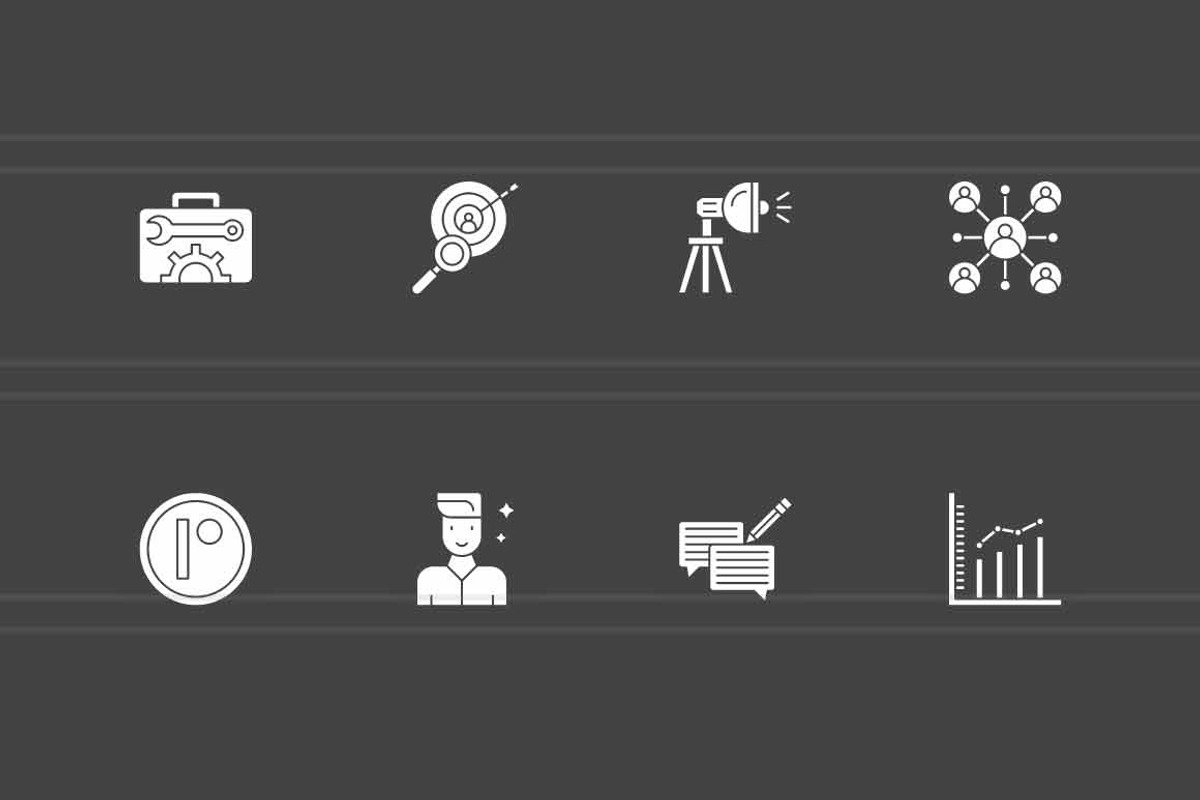 25 Creator Economy Icons, a Solid Icon by IconBunny (Photo 2 of 2)