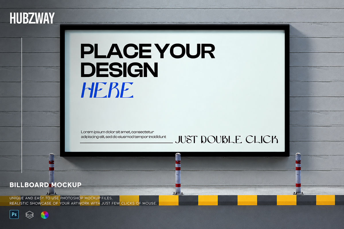 Billboard Mockup, an Advertising Mockup by Hubzway (Photo 1 of 2)