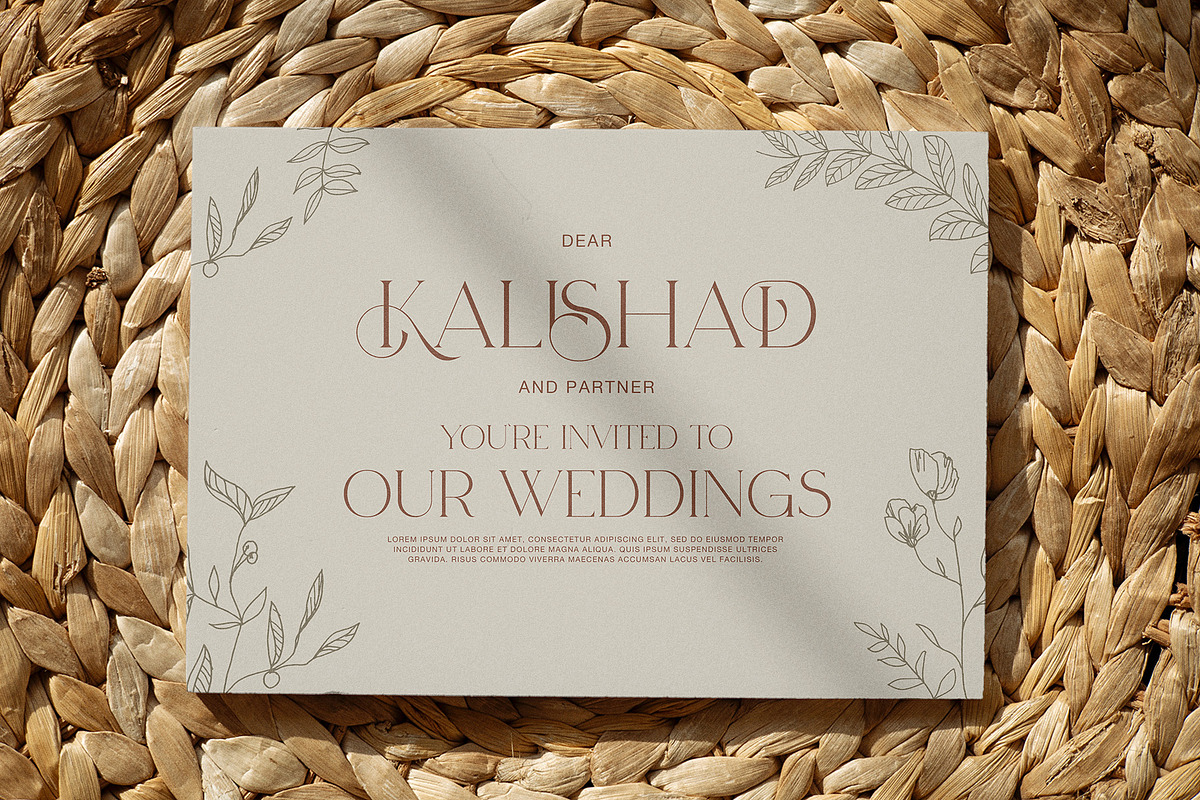 Kodam Stylish Serif Font, a Serif Font by Graphicxell (Photo 8 of 8)