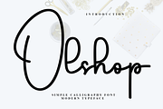 Olshop, a Handwritten Font by InermediaSTUDIO (Thumbnail 1 of 8)