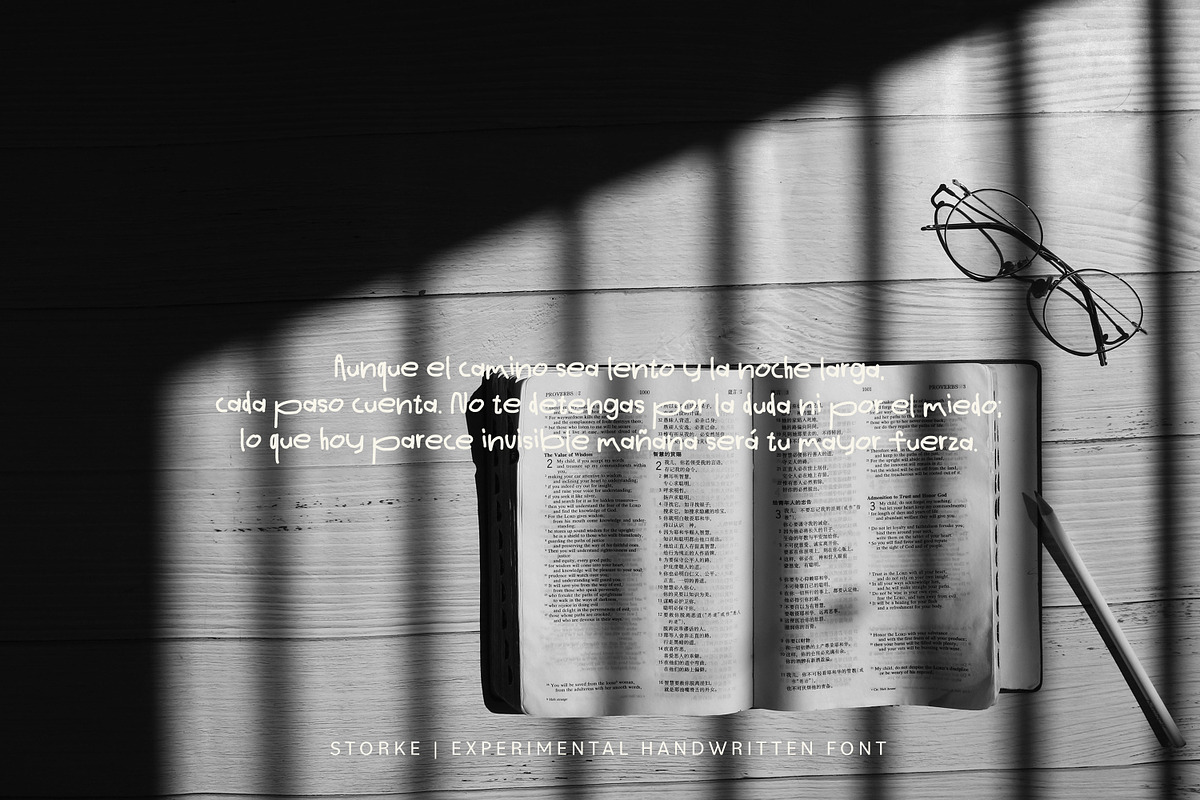 Storke - Experimental Font, a Handwritten Font by Graphicfresh (Photo 9 of 10)