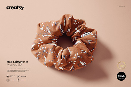 Hair scrunchie Mockup Set, an Apparel Mockup by creatsy5