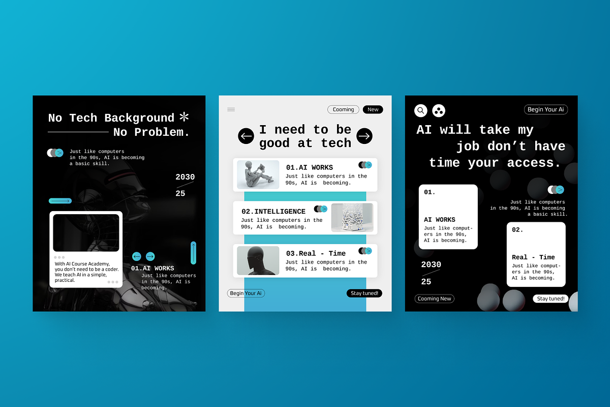 AI Course Academy Instagram Post, a Social Media Template by SquidPixey (Photo 4 of 6)