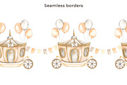 Vintage Carousel Horses Clip Art, a Decorative Illustration by Eves_Aquadreams (Thumbnail 8 of 11)