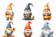 Halloween Coffee Gnome Clipart, an Illustration by Craft Nest (Thumbnail 3 of 6)