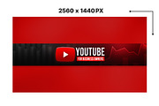 Professional YouTube banner Template, a Social Media Template by Vaughn Studios (Thumbnail 2 of 5)