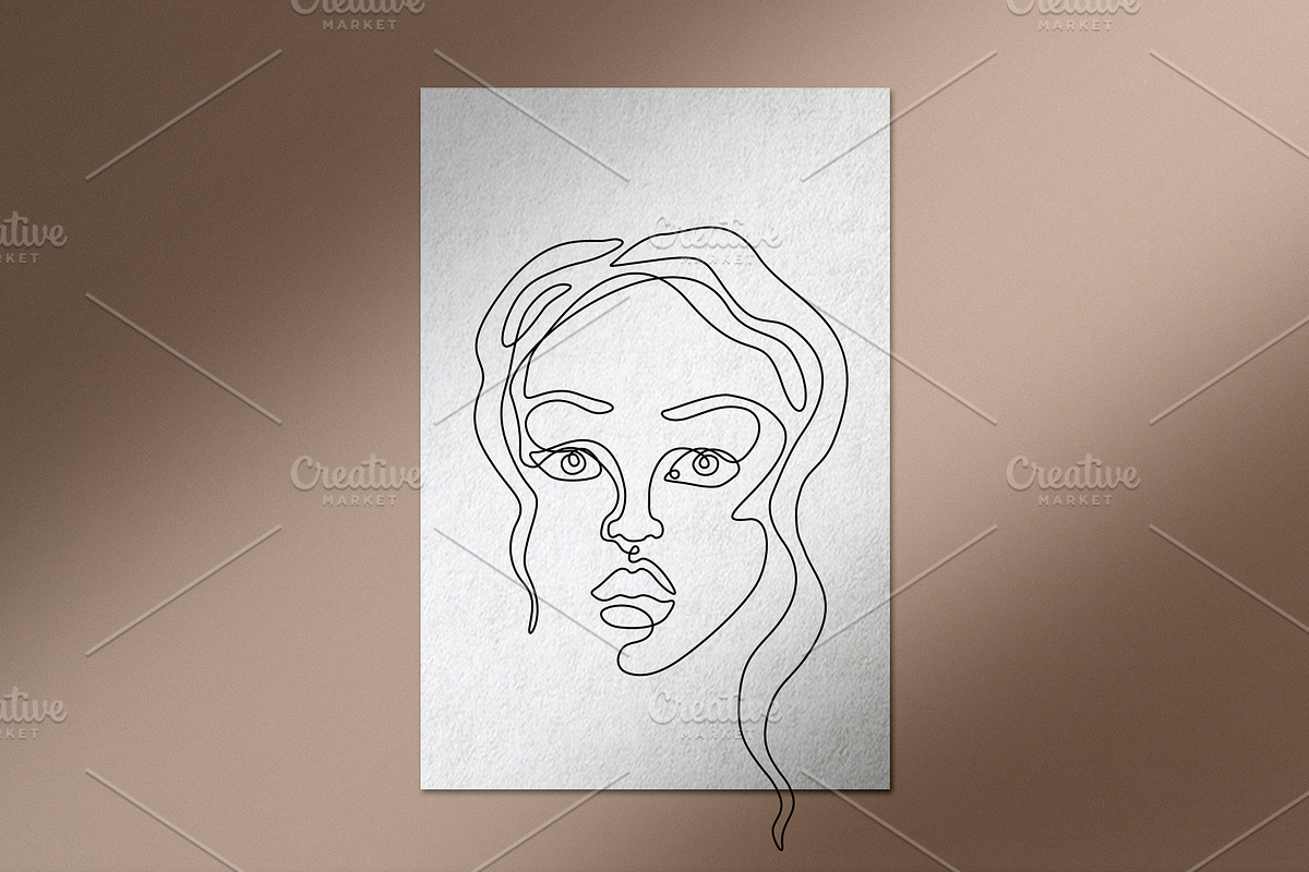 One Line Art Print, a Person Illustration by Anastasiia_Dzhioeva (Photo 3 of 3)