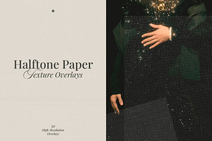 Halftone Paper Texture Overlays, a Texture Graphic by Freezerondigital