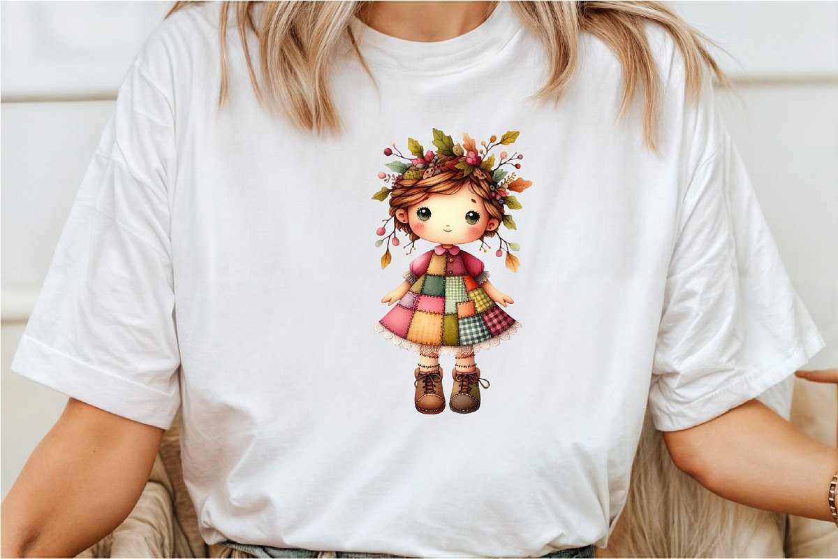 Bewitching Autumn Doll Clipart, an Illustration by Rose Art (Photo 6 of 9)