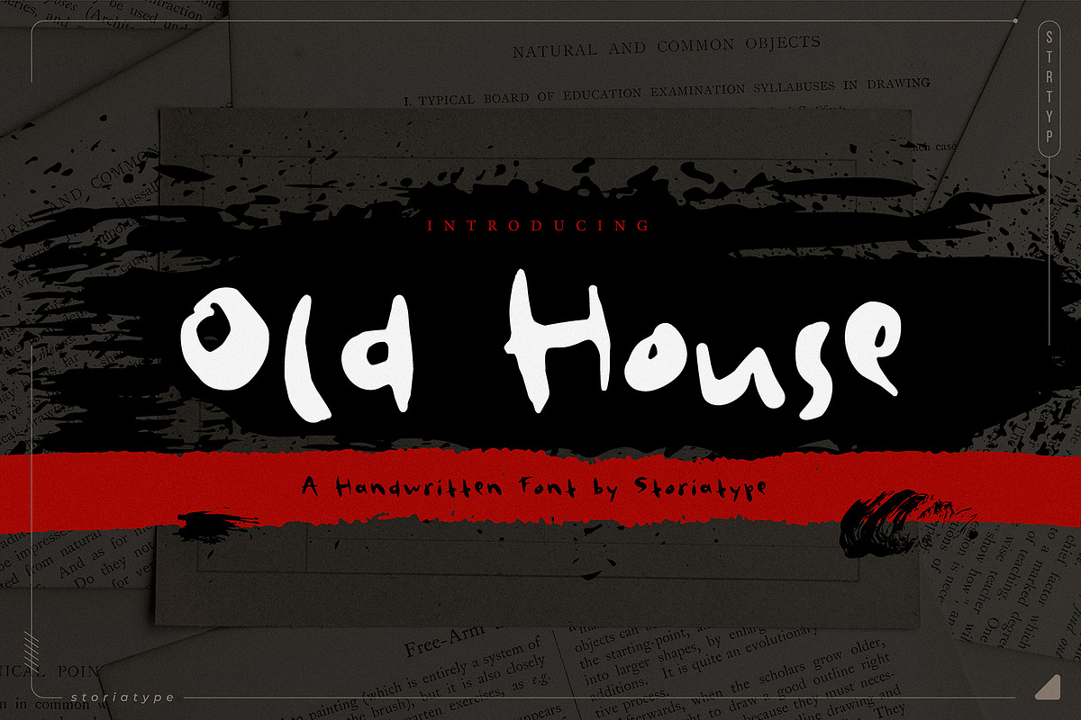 Old House - Rustic Handwritten Font, a Handwritten Font by Storiatype (Photo 1 of 7)