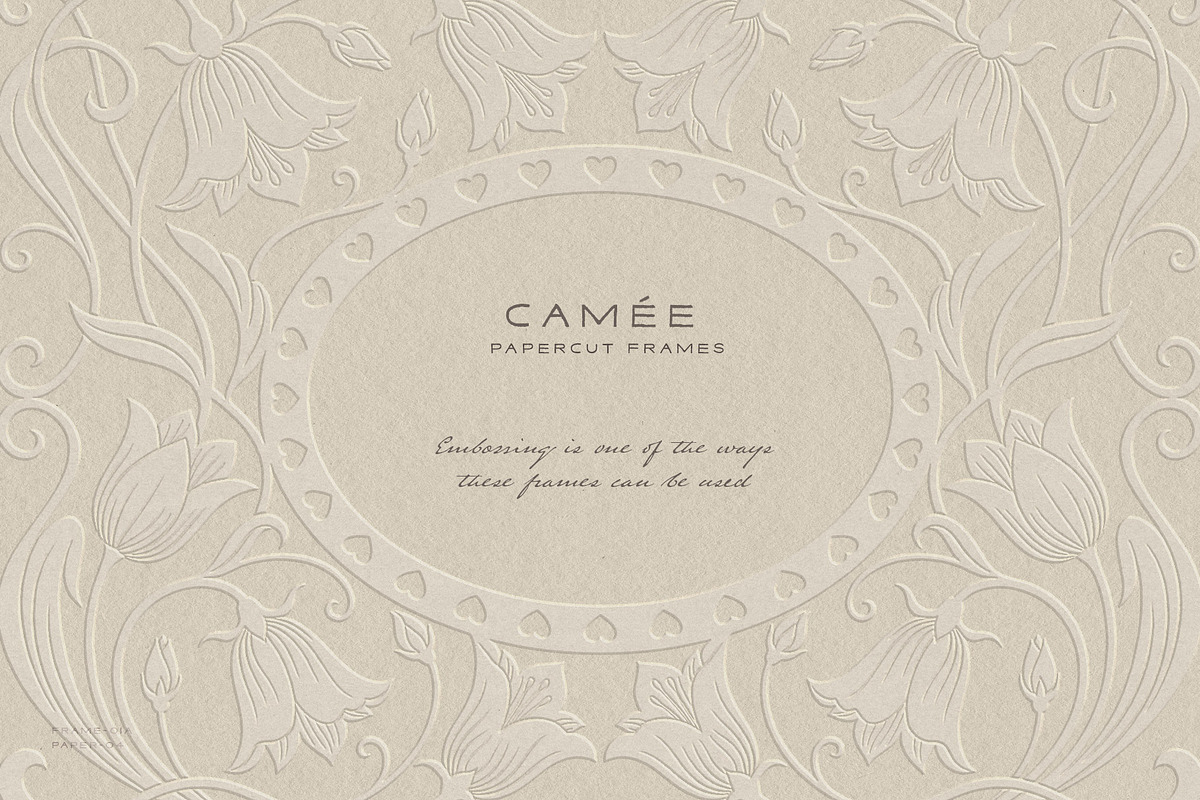 Camee - Ornamental Papercut Frames, an Object Graphic by alonahaidash (Photo 18 of 18)