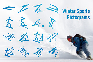 Winter Olympic Pictograms Font