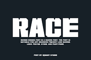 Runeki Bikers - Racing Car Font, a Sans Serif Font by Iqsiart Studio (Thumbnail 5 of 8)