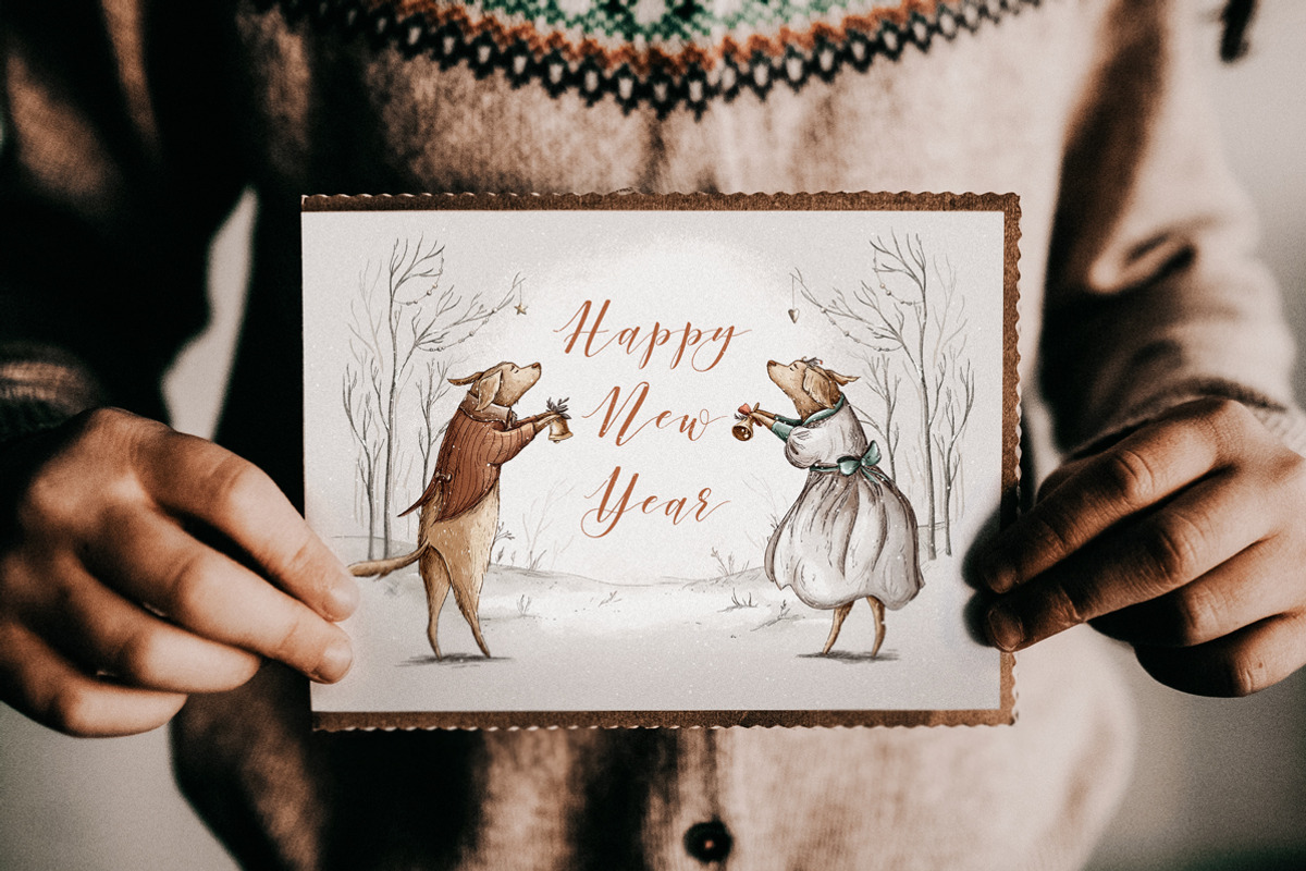 Vintage Holidays • Christmas Dogs, an Illustration by Yeticrab (Photo 10 of 13)