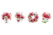 Whimsical Spring Flowers Clipart, an Illustration by Dream Creation (Thumbnail 5 of 5)