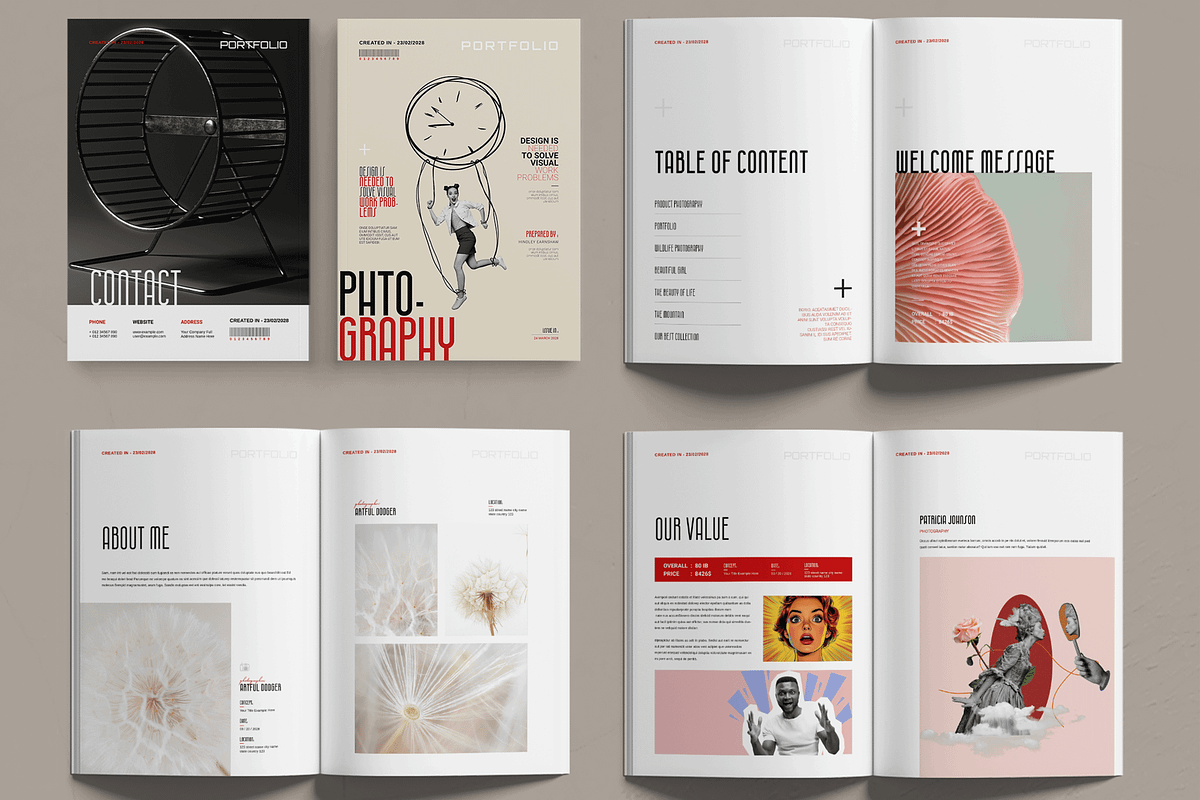 Photography Portfolio Template, a Brochure Template by MightyDesign (Photo 2 of 6)