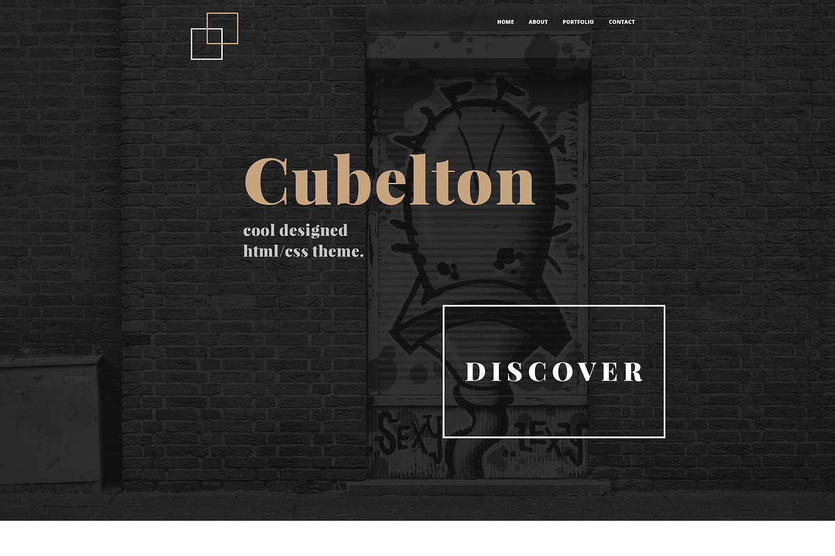 Cubelton V2 Modern HTML theme, a HTML Template by Uros Simic (Photo 2 of 3)