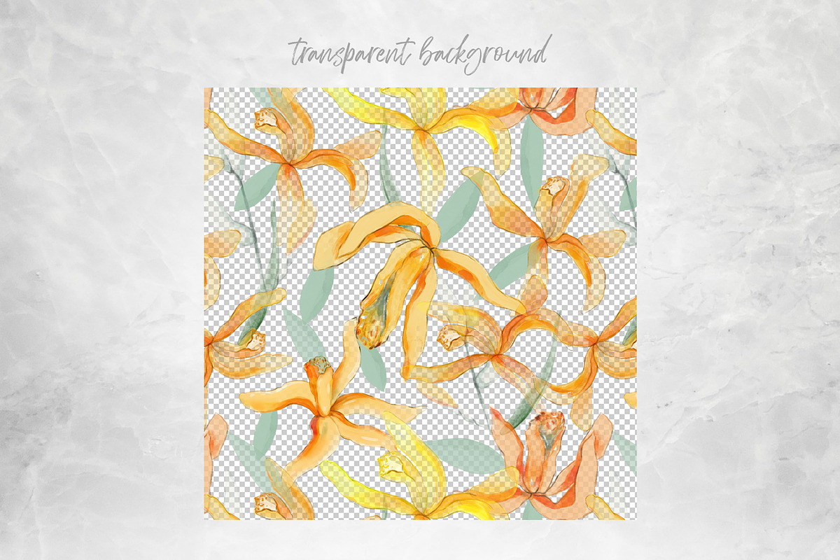 WARM BOTANICAL BLOOMS PATTERN, a Pattern Graphic by MartinShop (Photo 10 of 10)
