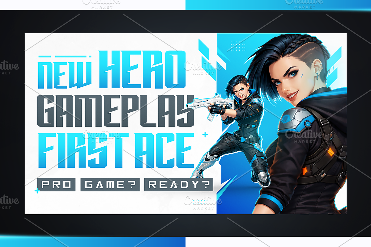 Gaming YouTube Thumbnail Pack, a Social Media Template by OnurDemircan (Photo 4 of 6)