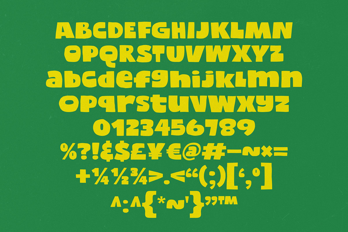 Poffy - Quirky Bold Display Font, a Sans Serif Font by agnyhasyastudio (Photo 16 of 16)