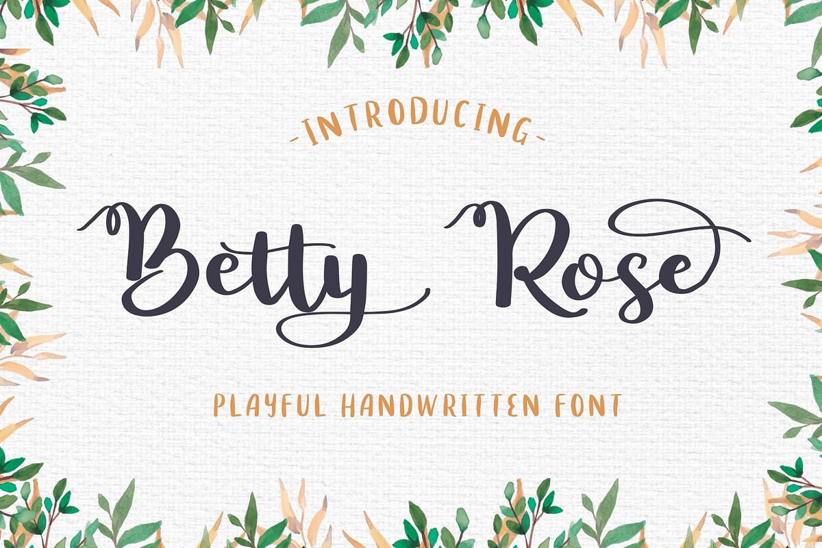 Betty Rose - Handwritten Font preview 2