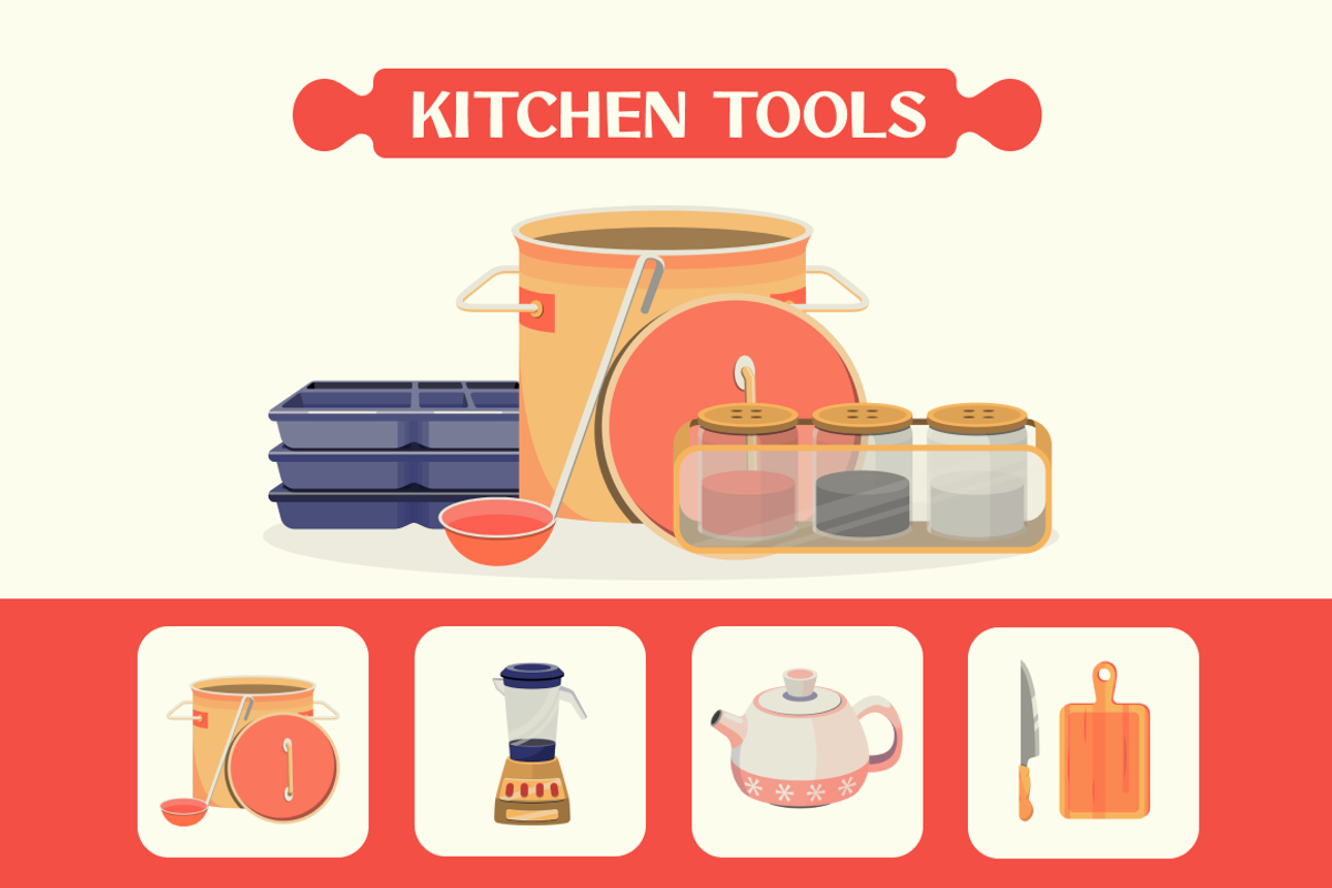Kitchen Tools Element Collection, a Food Illustration by Loin Studio (Photo 1 of 4)