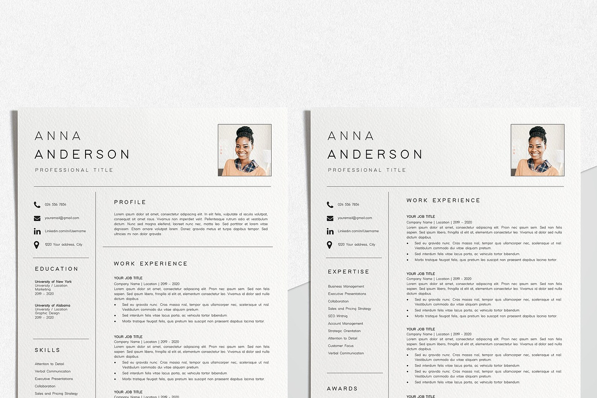 Resume Template CV Professional, a Resume Template by LucaTheme (Photo 5 of 10)