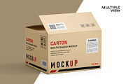 Kraft Carton Packaging Box Mockup, a Packaging Mockup by Ram Studio (Thumbnail 12 of 13)