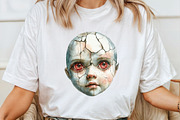 Creepy Dolls Halloween Bundle, an Illustration by Pixels.Craft (Thumbnail 5 of 7)