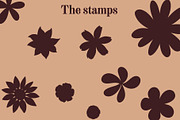 Flower Power Procreate Brushes, a Brush Add-On by Littlefield Design (Thumbnail 9 of 9)