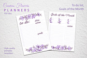 Planners Cosmos Flowers, a Stationery Template by L- design studio (Thumbnail 2 of 4)