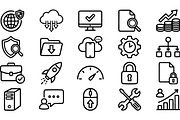 Minimalist Technology Icon Set, an Illustration by designvectx (Thumbnail 3 of 3)