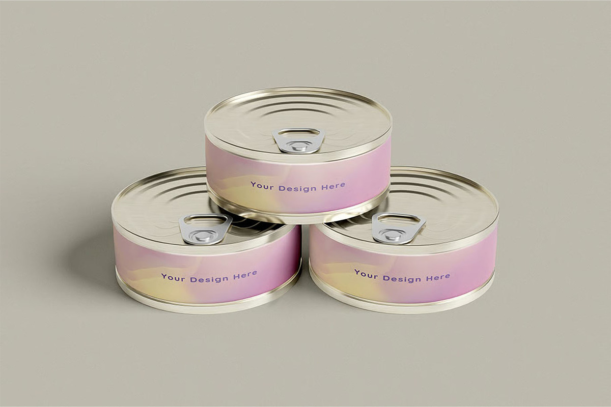 Food Can Mockup, a Packaging Mockup by zpackcreative (Photo 3 of 3)