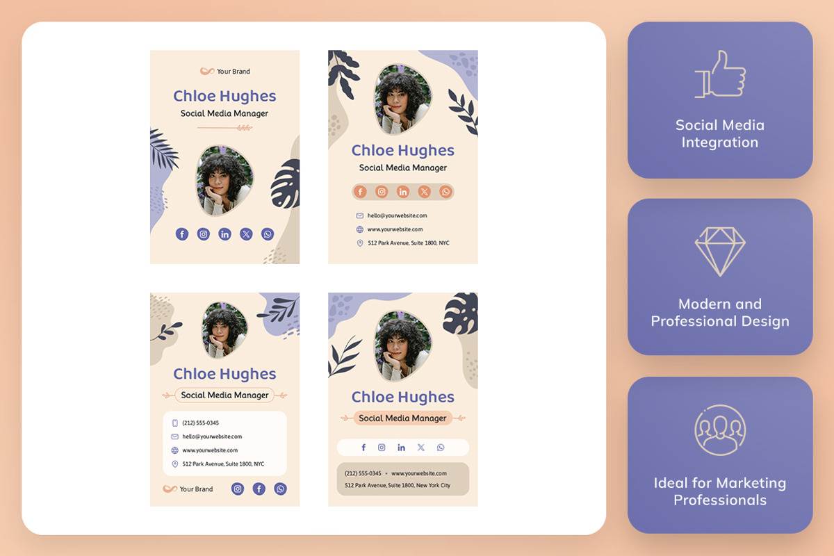 Email Signature - Social & Marketing, an Email Template by Brandify Studio (Photo 3 of 3)
