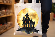 Creepy Black and Gold Halloween Clip, an Illustration by Rose Art (Thumbnail 6 of 7)