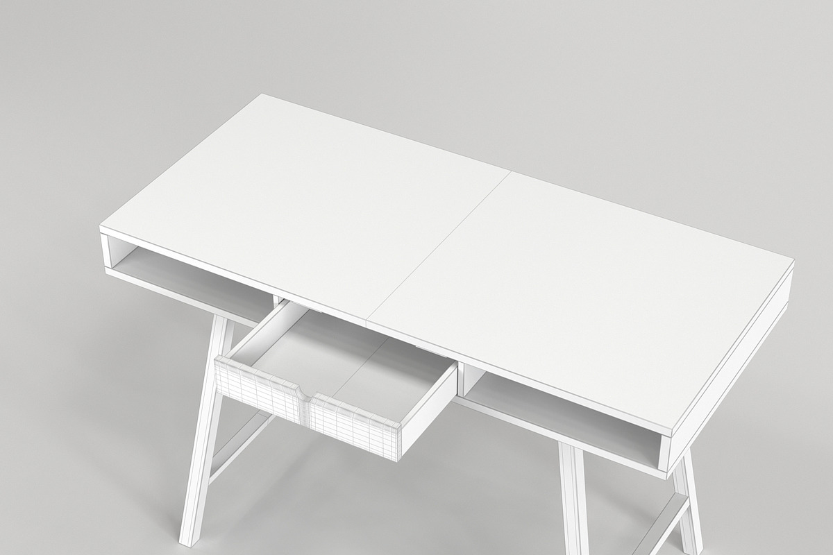 Scandinavian Desk 05, a Furniture 3D Model by maxtracing2 (Photo 5 of 11)