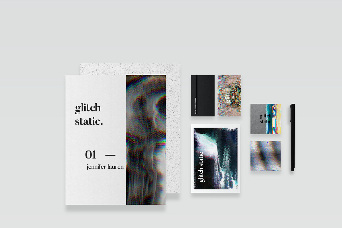 Glitch Static, a Texture Graphic by Jennifer Lauren Creative (Photo 2 of 3)