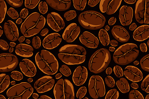 Coffee Shop Theme Seamless Pattern